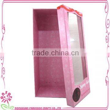 18 inch doll packaging box wholesale, pink doll box