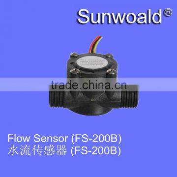 1~30L/min Hall Magnetic plastic water flow sensor