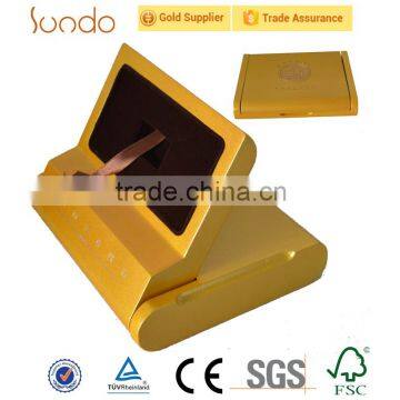 golden color luxury wooden coin storage box