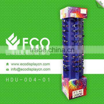 Rotating Supermarket Sunglasses Floor Standing Display Units with Paper Material                        
                                                                                Supplier's Choice