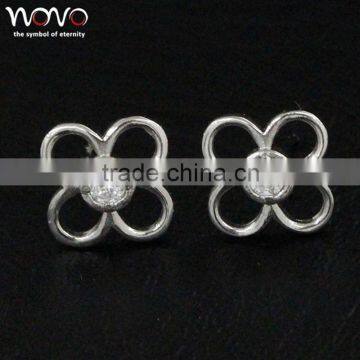 Rhodium plating brass earring fashion jewelry earring