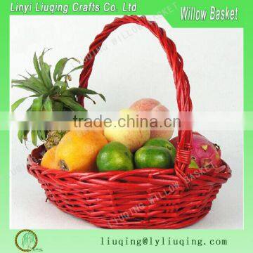 Eco-friendly material wicker fruit basket for home decoration