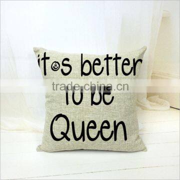 New style soft seat decorative fabric painting designs lover cushion cover