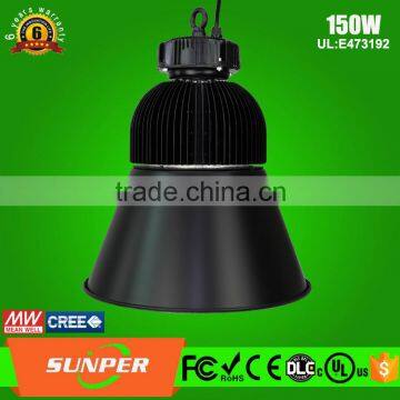 high bay led industrial lamp 150w ce rohs ul lighting with 6 years warranty