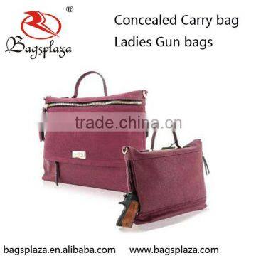 Alibaba china bags red pu leather waterproof gun bag custom made lady gun bags