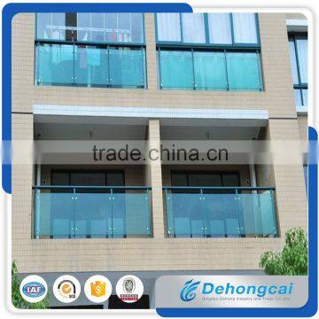 Aluminium Hot Dip Galvanized Balcony Tempered Glass Wrought Iron Fence