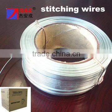 3 and 5 plys corrugated box galvanized flat stitching wires