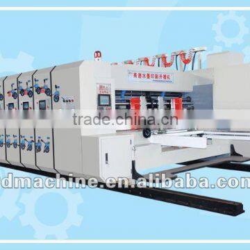 [RD-CW910-2200-4] Automatic high speed 4 color corrugated carton flexo printing die cutting machine