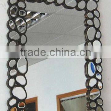 modern glass wall decorative rectangle mirrored furniture