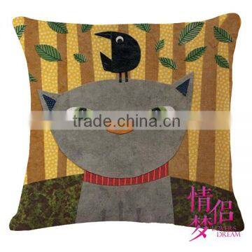large sofa waist cat printed cushion