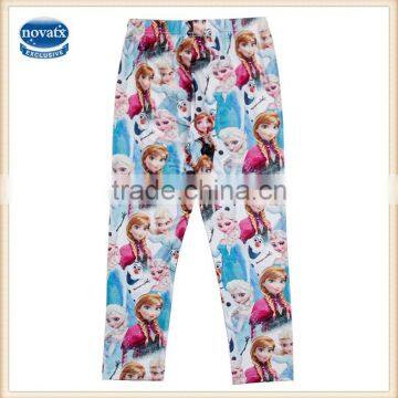 (G5935) 2-6y 2015 nova kids wear frozen 3d print child elsa anna wholesale cheap legging pants girls