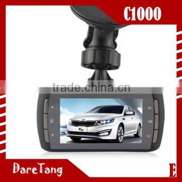 2014 new NT96632 2.7 inch 1080p G-sensor SOS dual lens carcam hd car dvr