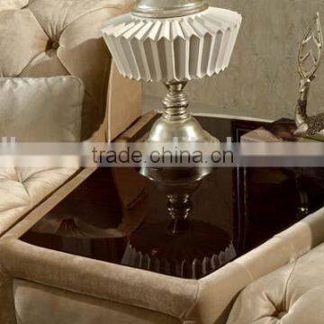 Home Design Funiture Classic Semi-round Fabric Chesterfield Sofa AL034
