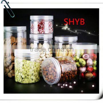 Clear food glass candy jar