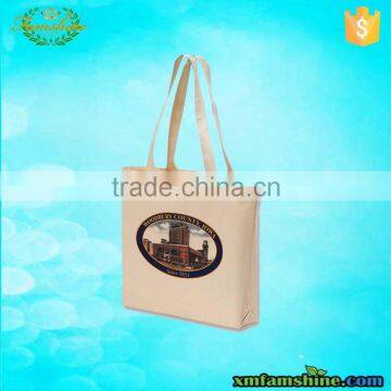 customized natural canvas cotton shopping bag