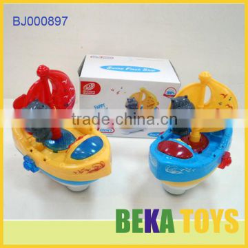 2014 Children Universal Electric Toy Lovely Baby Cartoon Toys Ship Musical Plastic Titanic Toy Boat