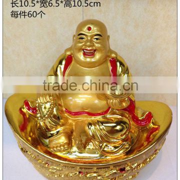 chinese luckly buddha statue, 24K Golden color buddha for home decoration ,