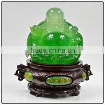 Jade resin Luckly Buddha statue ,chinese buddha statue for sale