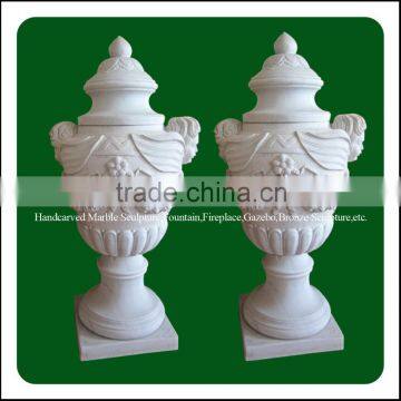 Hand Made Cheap Decorative Large Outdoor Garden Stone Vase