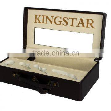 Customized PU Leather Wine Packaging Box With Opener Tools photo-2