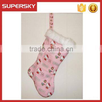 V-292 new design christmas sweet stocking christmas gift decoration christmas hanging socks ornaments