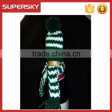 C1569-1 Celebration Party Wine Bottle Cozy Hat and Scarf Set Decoration photo-3