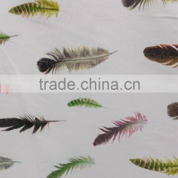 2016 china supplier paper printing fabric 100% polyester crepe fabric