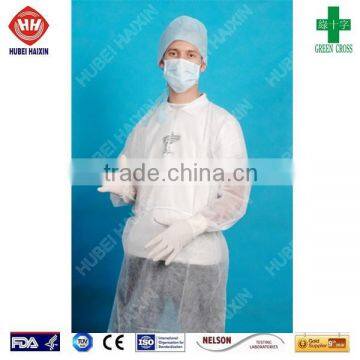 Best selling laboratory gowns disposable buttons