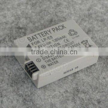 7.4V 1200mAh For Canon LP-E8 Camera Battery For Canon EOS Kiss X4 T2i 550D
