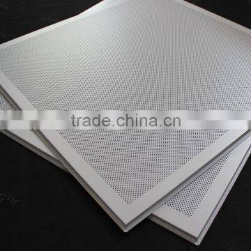 1.8mm Perforated White GI / Metal Acoustic False Ceiling Panels 600x600mm photo-5