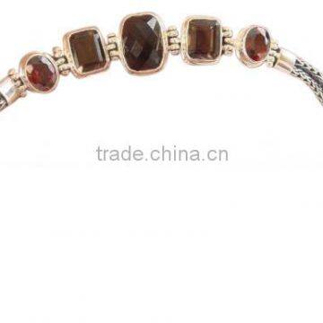 Fashion Bracelets, Smokey Quartz & Garnet Bracelets, Jaipur Bracelets