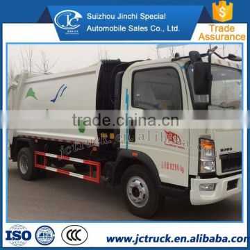 fashion style design 17000-18000KG sino howo 2 axles garbage truck with distribution price