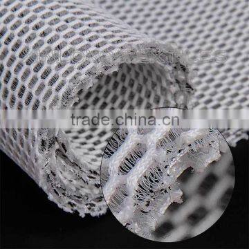 polyester knitted black yarn sandwich mesh fabric for sportwear