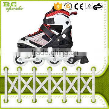 Kids Adjustable Aggressive Red Inline Skates With ce photo-2