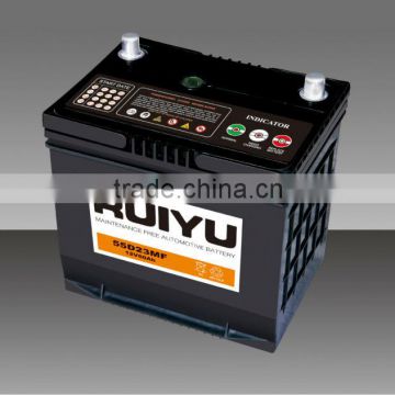 maintenance free 12v automotive lead acid battery for japanse cars