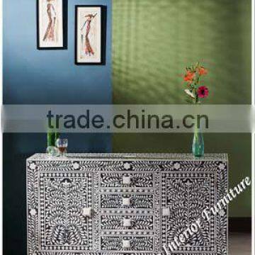 Black Bone Inlay Sideboard