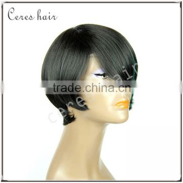 Wholesale Virgin remy human hair yaki silk top full lace wig for black women