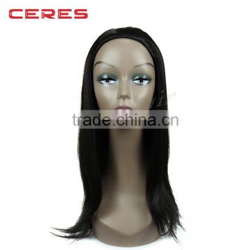 no tangling no shedding virgin Indian remy full lace wig, cheap yaki wave full lace wig