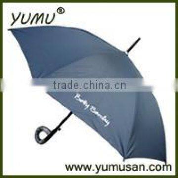 Black Wooden Golf Umbrella with Logo for Promotion