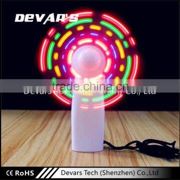 Hot selling fashion program message custom logo mini usb desk fan                        
                                                                                Supplier's Choice