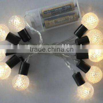 led battery christmas light strip ball light