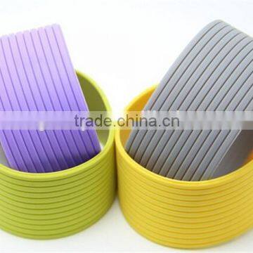 FDA Food silicone rubber cup sleeve,OEM Logo printing silicone rubber cup sleeve,BPA Free silicone rubber cup sleeve