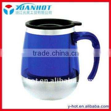 Double Wall Plastic Cup& Stainless Steel Inner