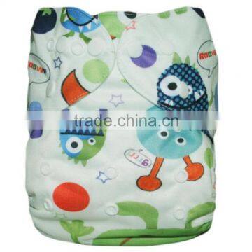 Baby Prints Cloth Diaper Washable Reusable Nappy With 2 Inserts