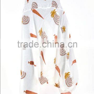 Indian Hand Block Print Aladin Harem Afghani Trouser For Women photo-4
