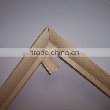 wooden stretcher bar with wooden wedge