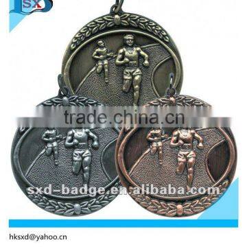 Antique brass medals