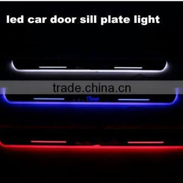 led moving door sill scuff plate auto car door sill scuff plate for toyota RAV4 2013-2014