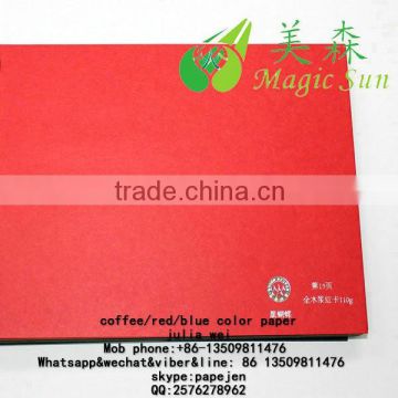 Uncoated red card Color paper,colorful craft paper/Colorful Paper Wedding Invitations