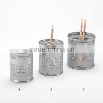 promotional gift metal mesh round pen/pencil holder/cup/pot B83155C,B83155B,B83155A